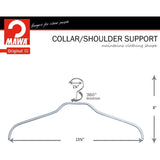 Set De 10 Colgadores Para Ropa Plateado, Silhouette 41 cm