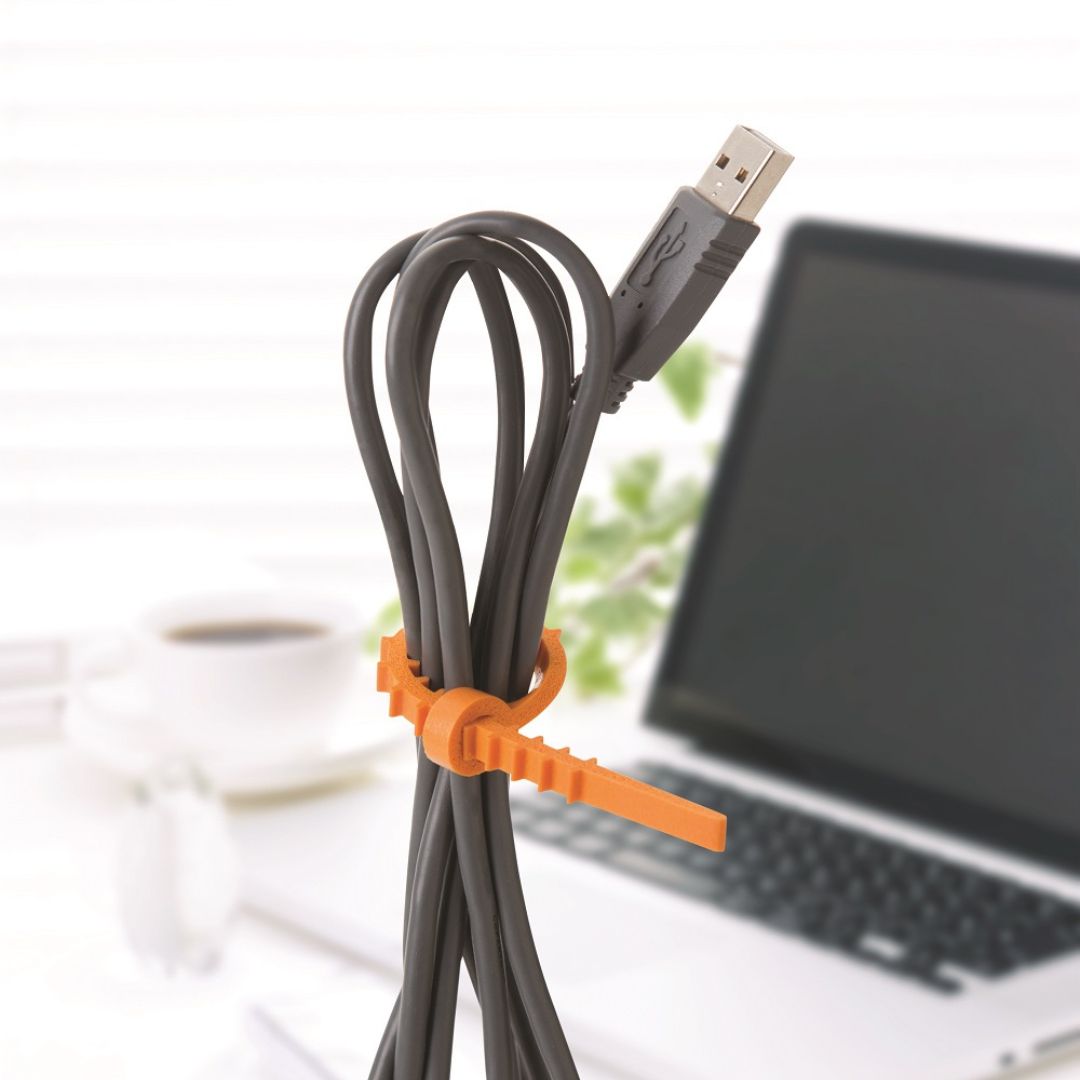 Set de 24 Amarra Cables Reutilizables Q-Knot Plus.