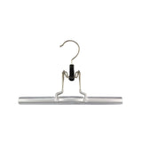 Set de 5 Colgadores Para Pantalones y Faldas Mat 26 Silver