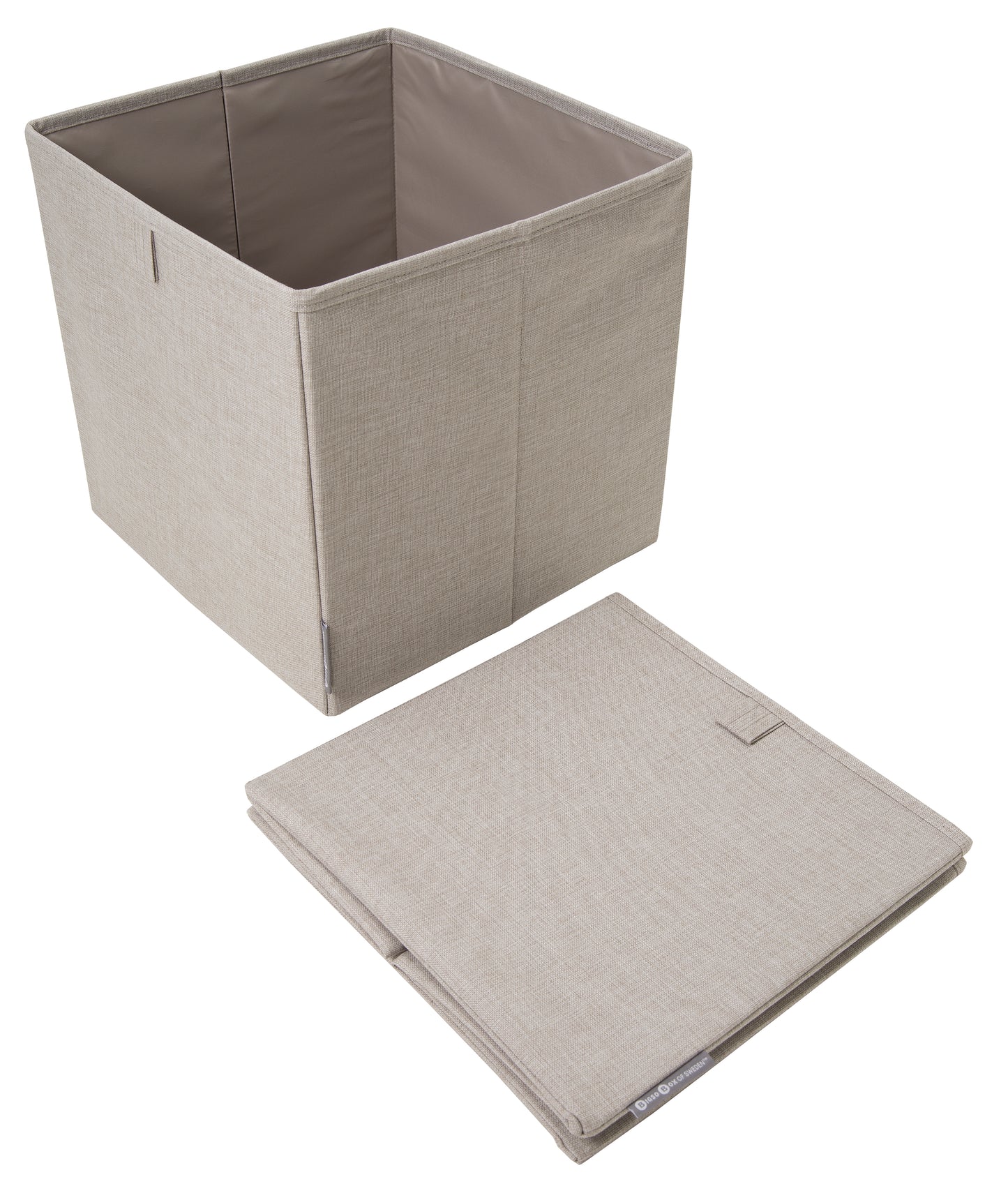 Organizador Bigso Box Cuadrado Multipropósito 31,5 x 31,5 cm Beige