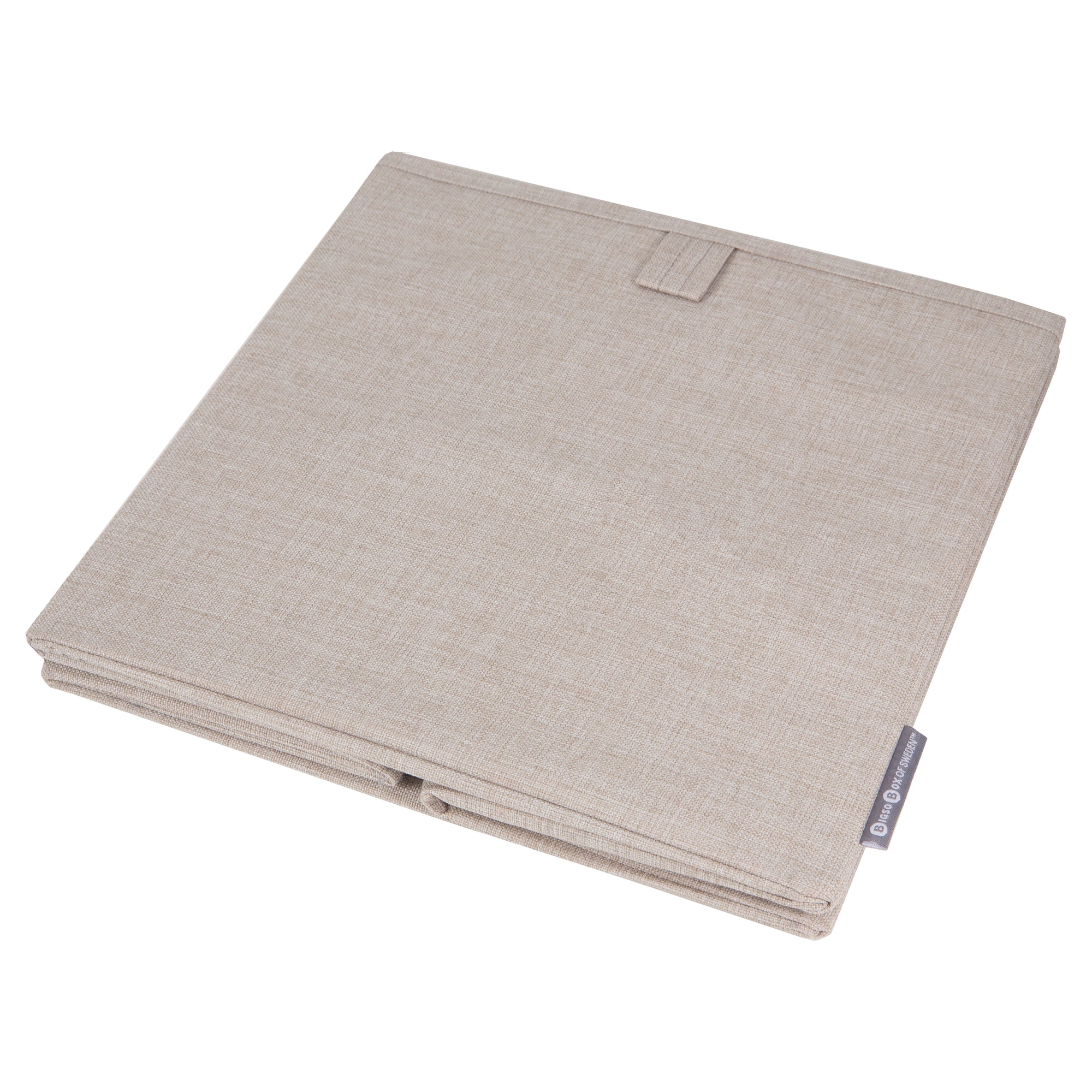 Organizador Bigso Box Cuadrado Multipropósito 31,5 x 31,5 cm Beige