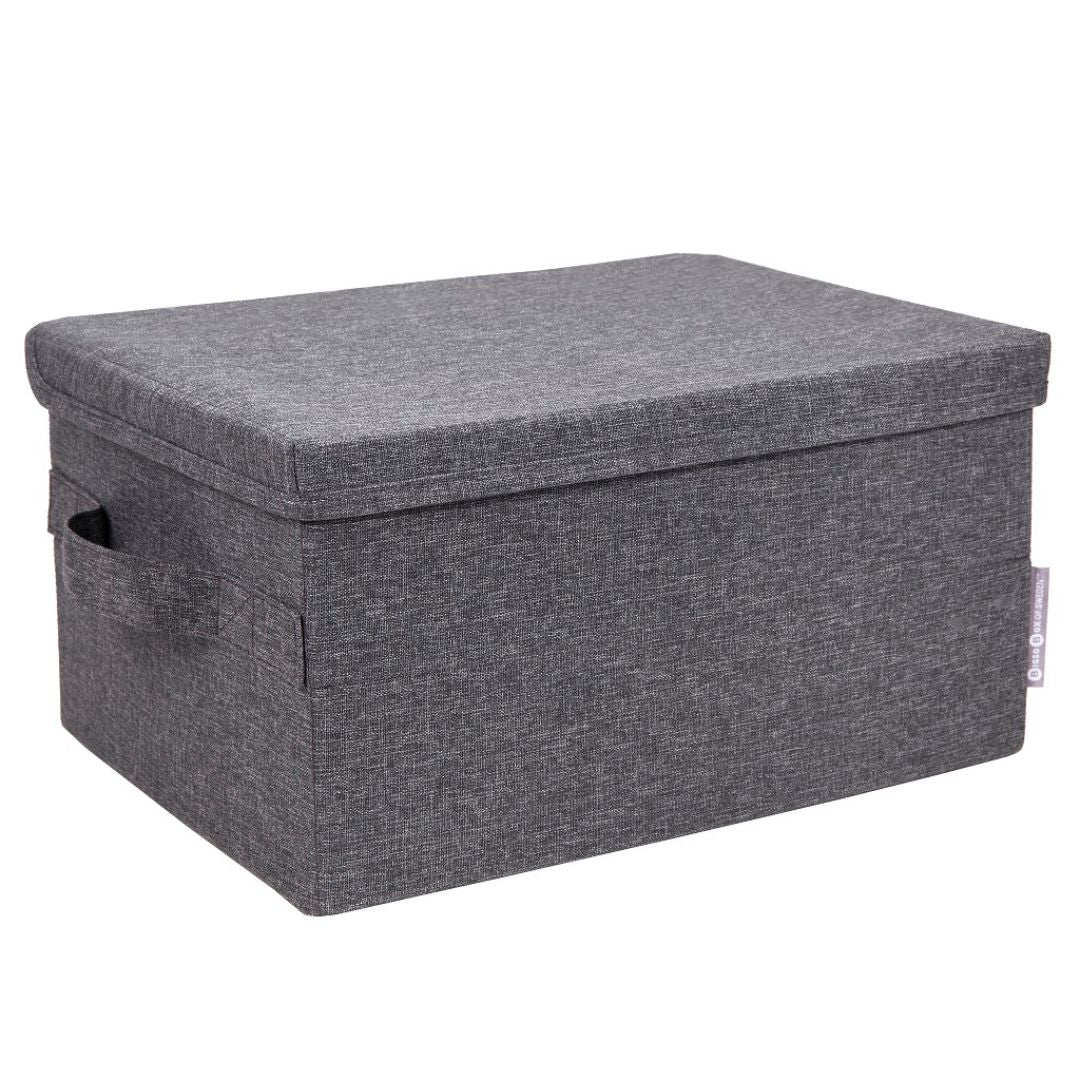 Caja Organizadora Bigso Box Pequeña 26 x 35 cm Gris