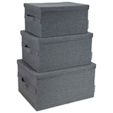 Caja Organizadora Bigso Box Pequeña 26 x 35 cm Gris