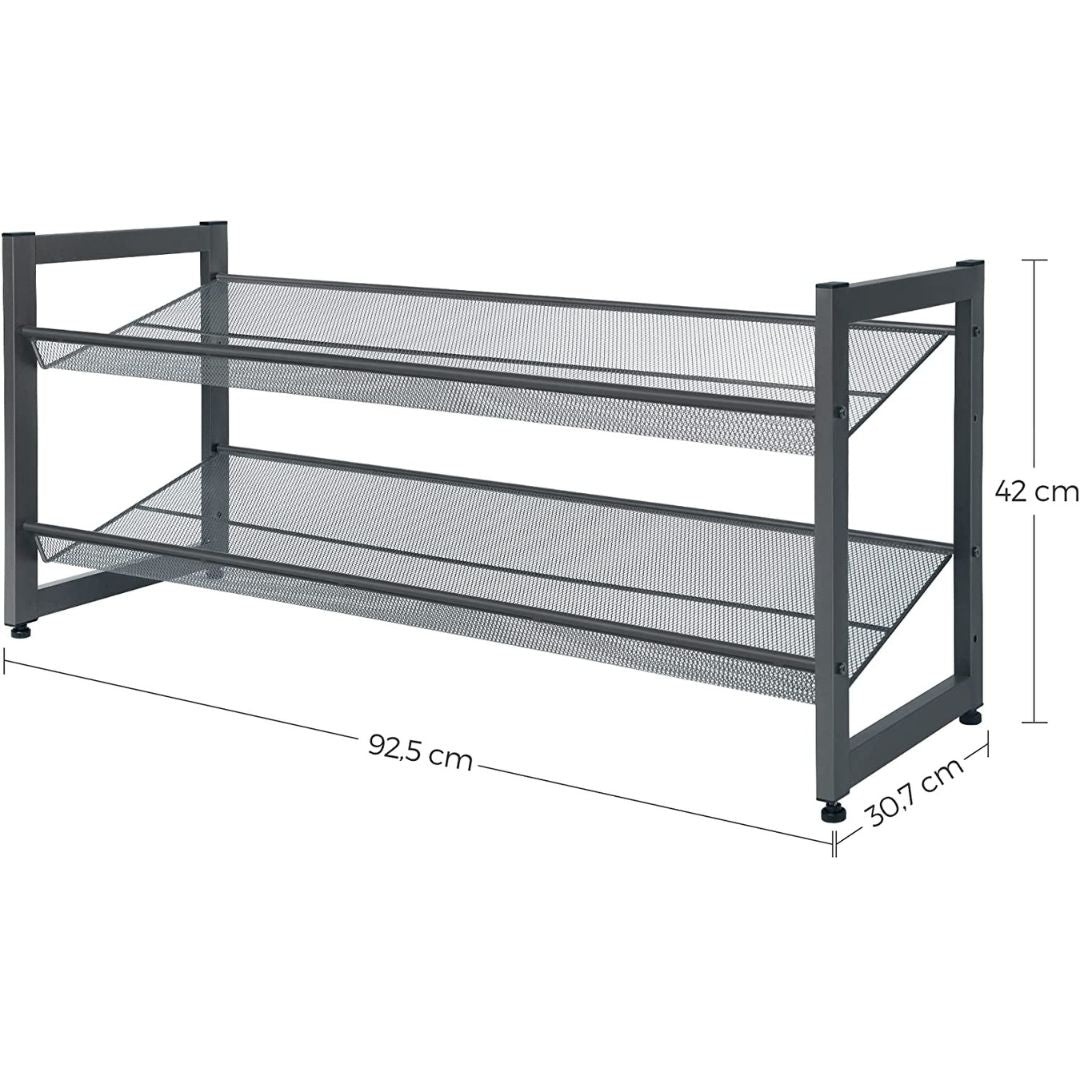 Zapatero / Estante Ajustable de 2 Niveles