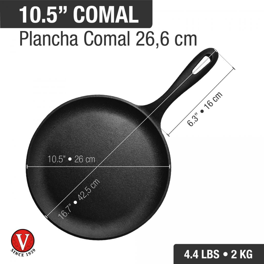 Panquequera Hierro Fundido Precurado 26 cm