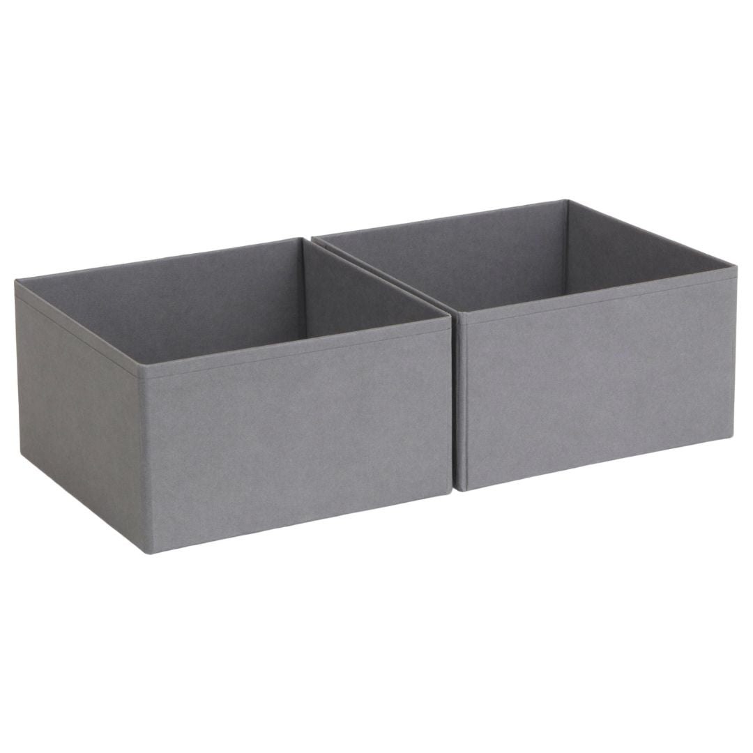 Set de 2 cajas Organizadoras para Cajones Papel Laminado