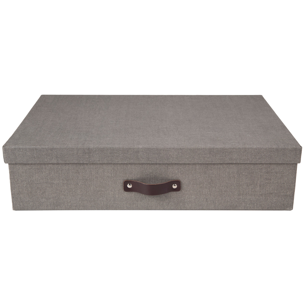 Caja Organizadora Bigso Box de 12 Divisiones Papel Canva Gris