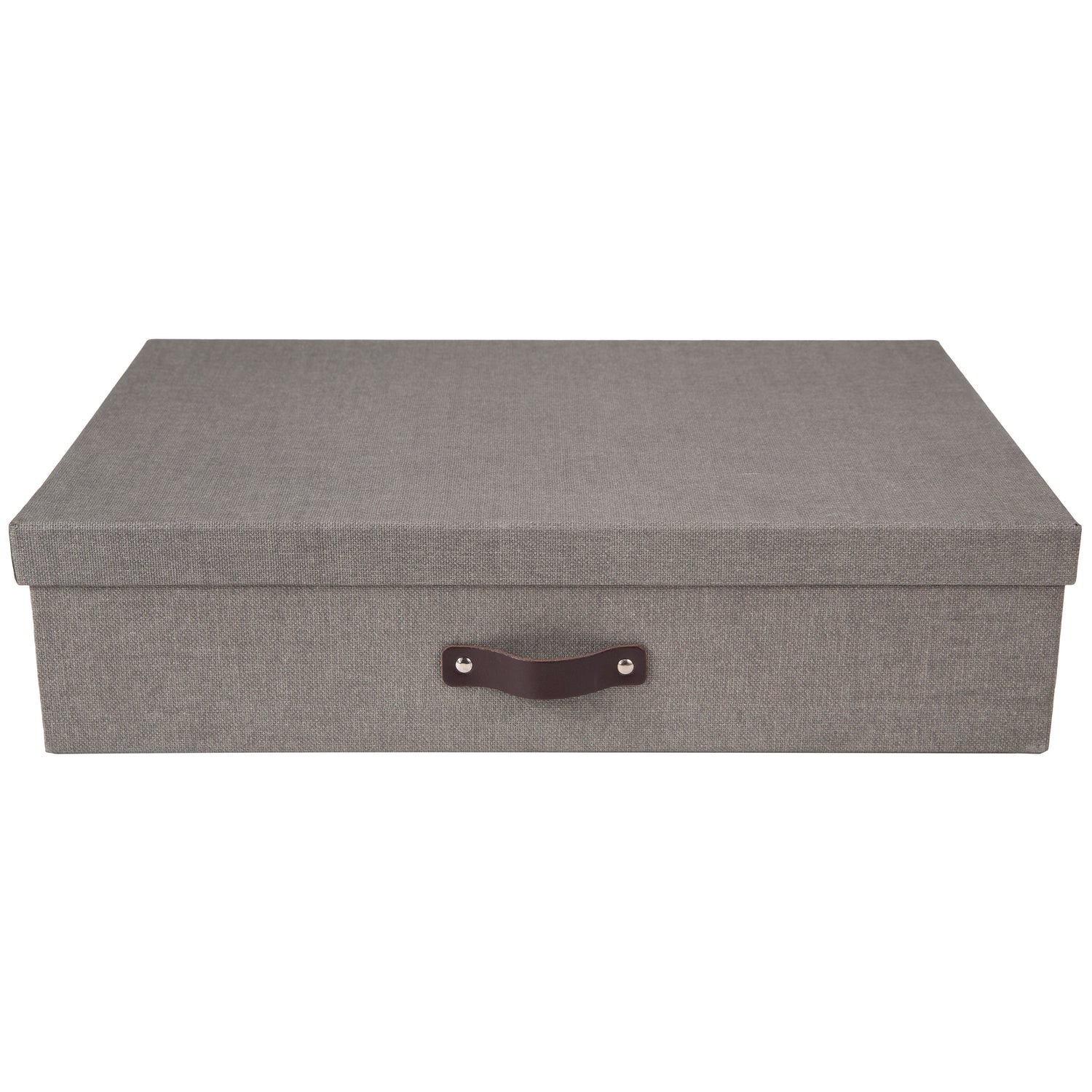 Caja Organizadora Bigso Box de 12 Divisiones Papel Canva Gris
