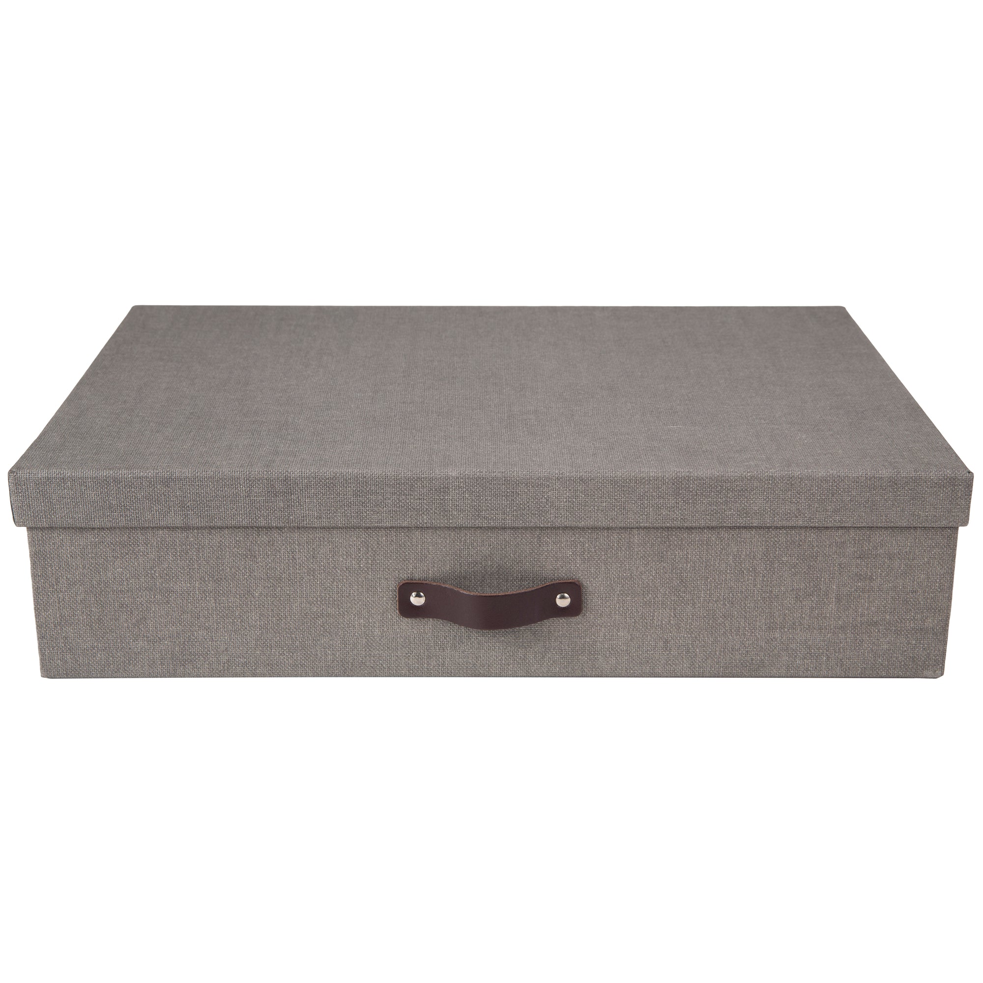 Caja Organizadora Bigso Box de 12 Divisiones Papel Canva Gris