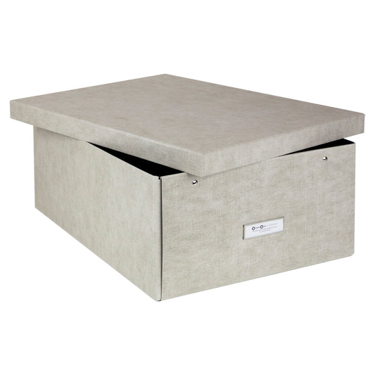 Caja Organizadora Bigso Box 35 x 45 cm Canvas Lino