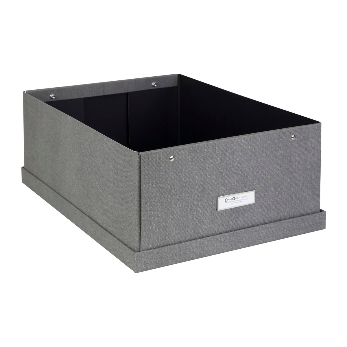 Caja Organizadora Bigso Box 35 x 45 cm Canvas Gris