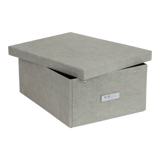Caja Organizadora Multipropósito Bigso Box 29 x 39 cm Lino