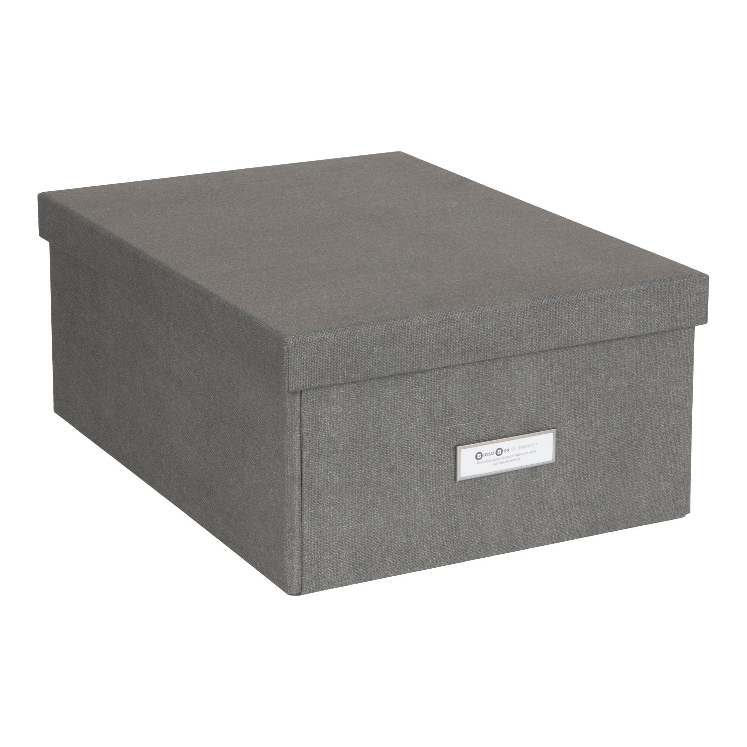 Caja Organizadora Bigso Box Katia Canvas 29 x 39 Gris