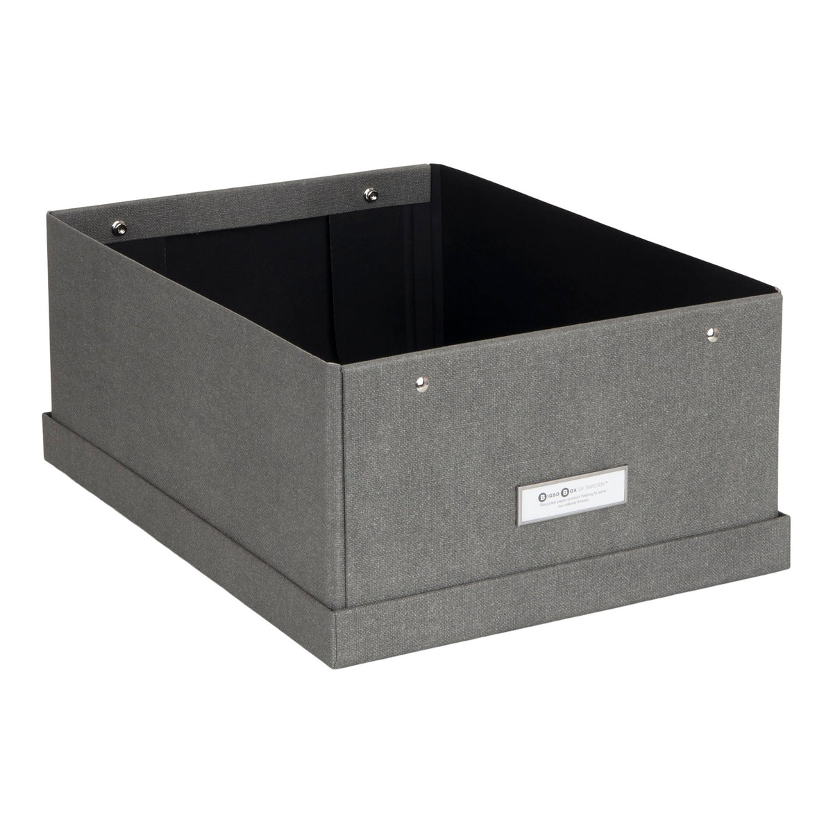 Caja Organizadora Bigso Box Katia Canvas 29 x 39 Gris