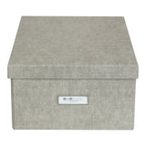 Caja Organizadora Bigso Box Karin 22 x 31 cm Lino