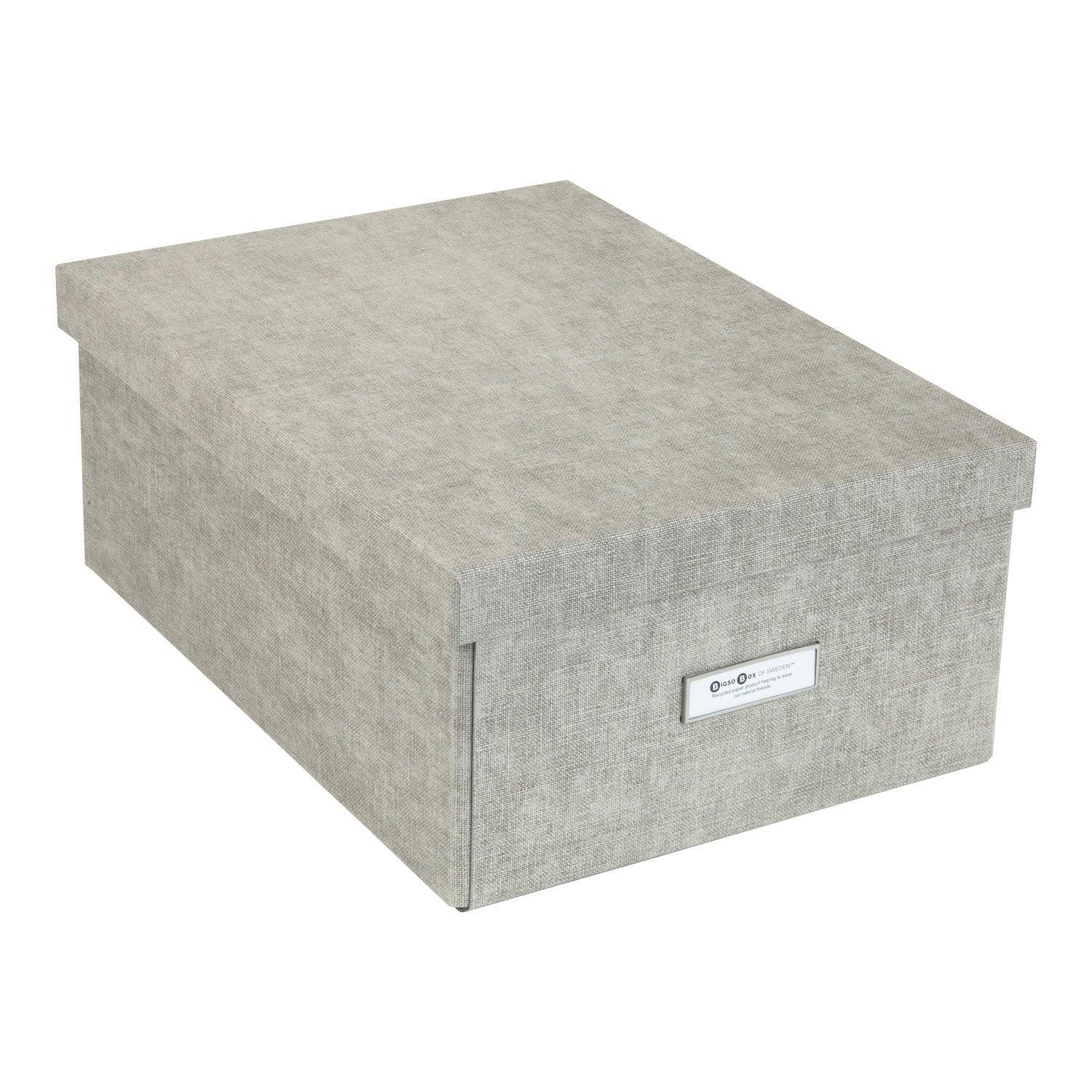 Caja Organizadora Bigso Box Karin 22 x 31 cm Lino