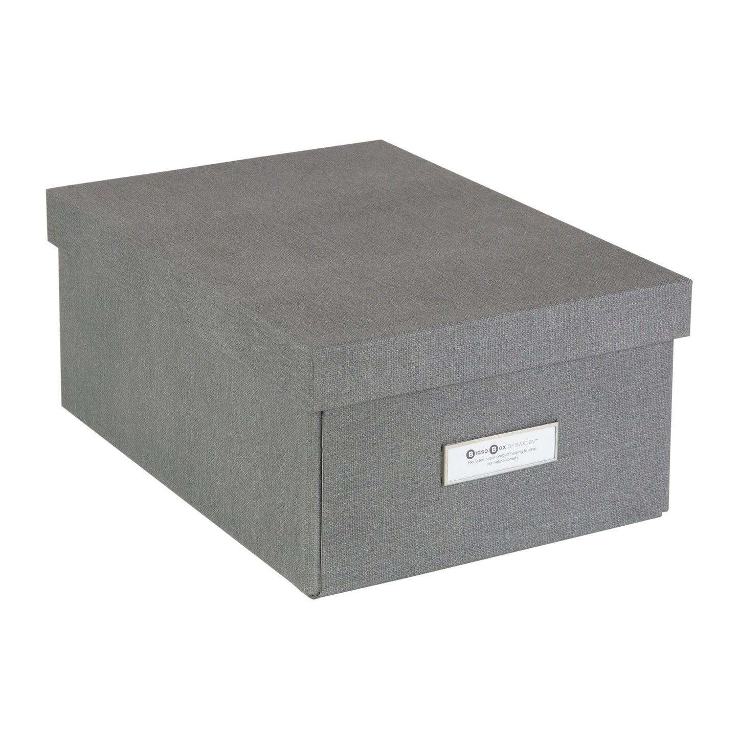 Caja Organizadora Bigso Box Karin 22 x 31 cm Gris