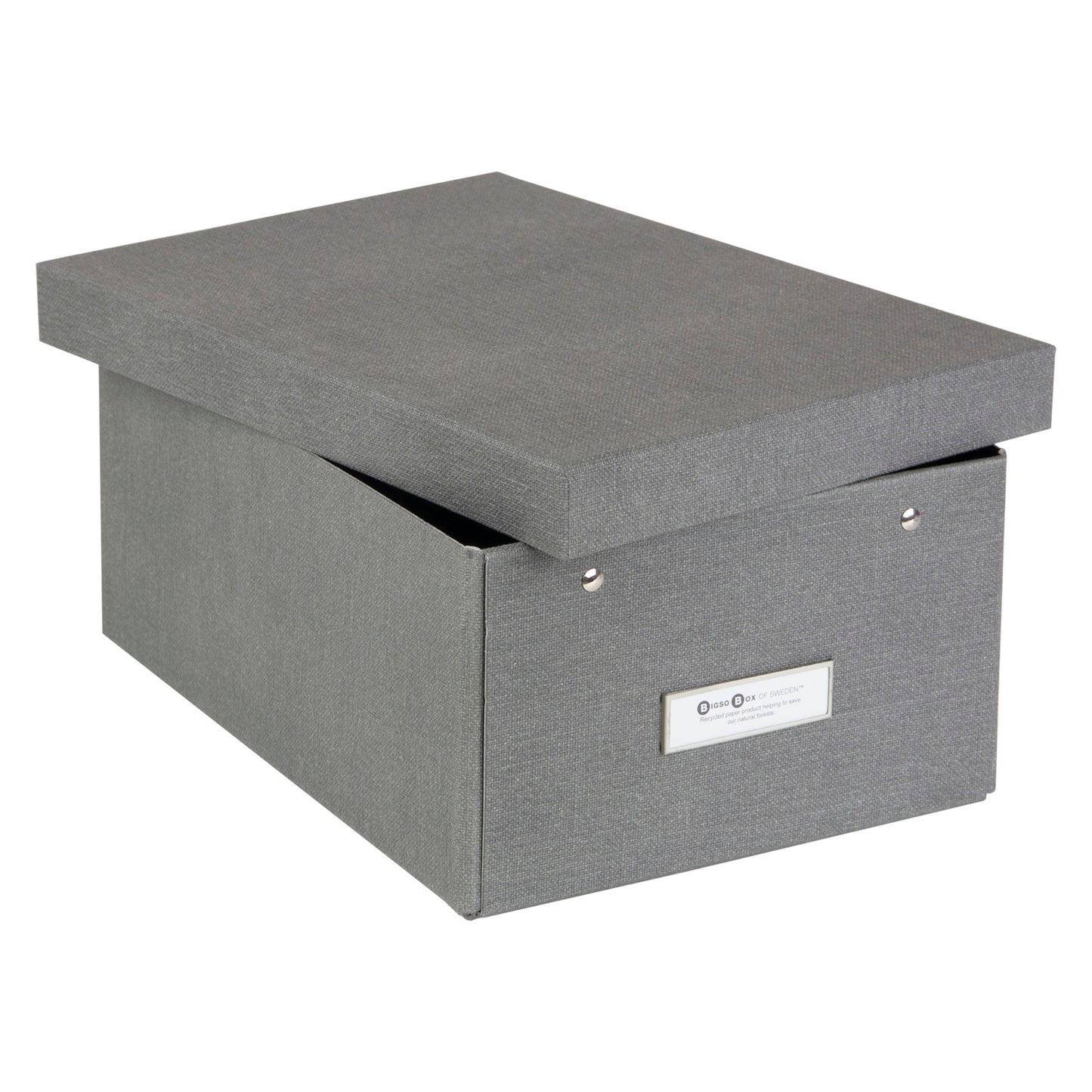Caja Organizadora Bigso Box Karin 22 x 31 cm Gris
