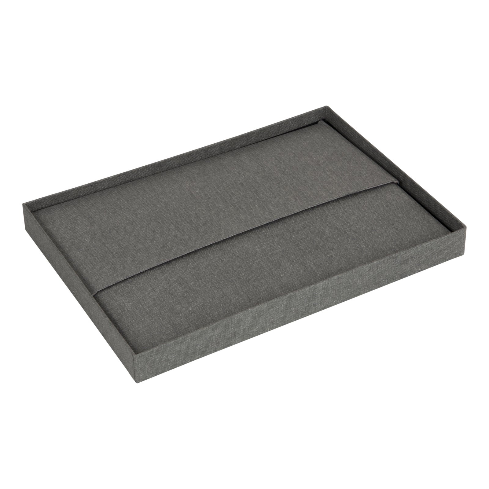 Caja Organizadora Bigso Box Karin 22 x 31 cm Gris