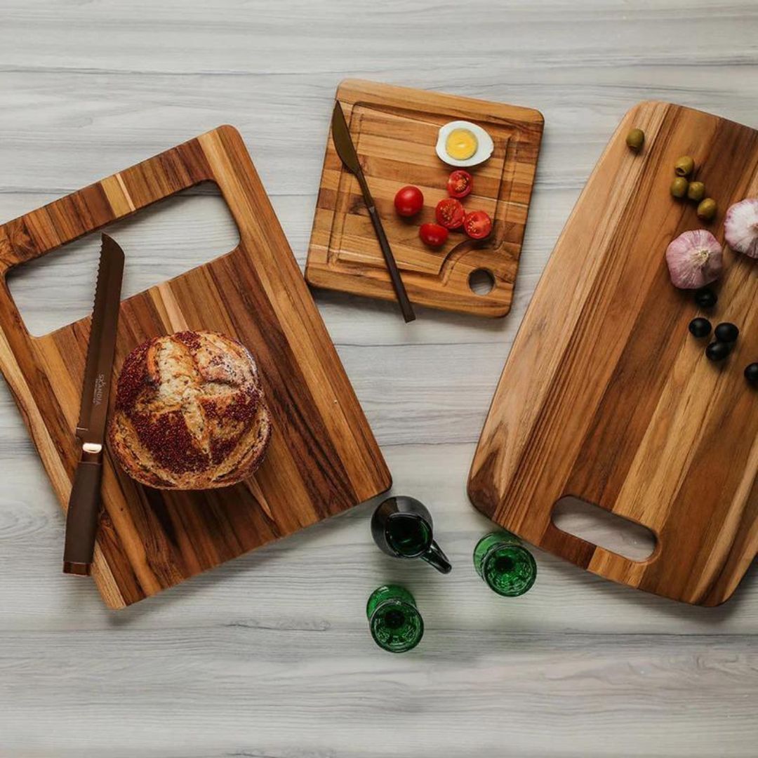 Tabla para Cortar de Madera TEAK 41 x 30,5 cm