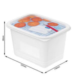 Set de 4 Contenedores Rotho 1000 ml c/u para Congelador