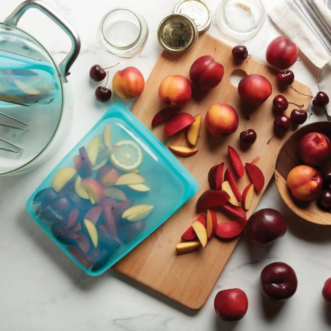 Bolsa Stasher para Alimentos y Cocinar Reutilizable de 1,92 lts. Aqua