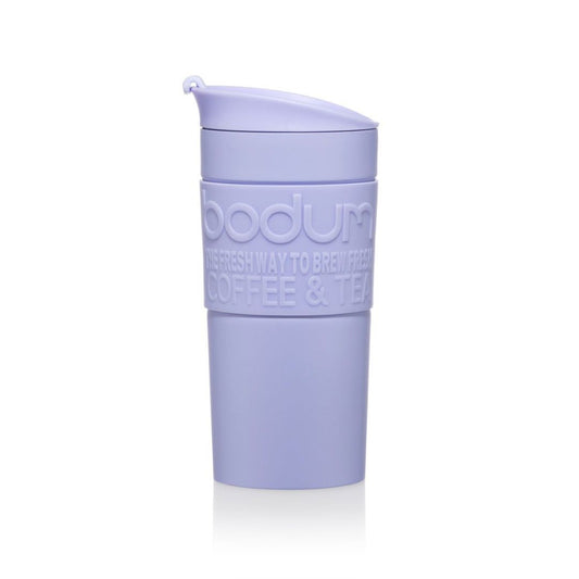 Travel Mug Bodum de doble pared plástico, 0.35 Lts Morado