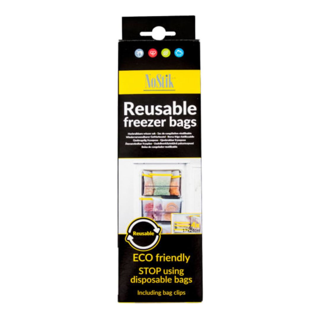 Set 4 Bolsas Reutilizables para Congelador