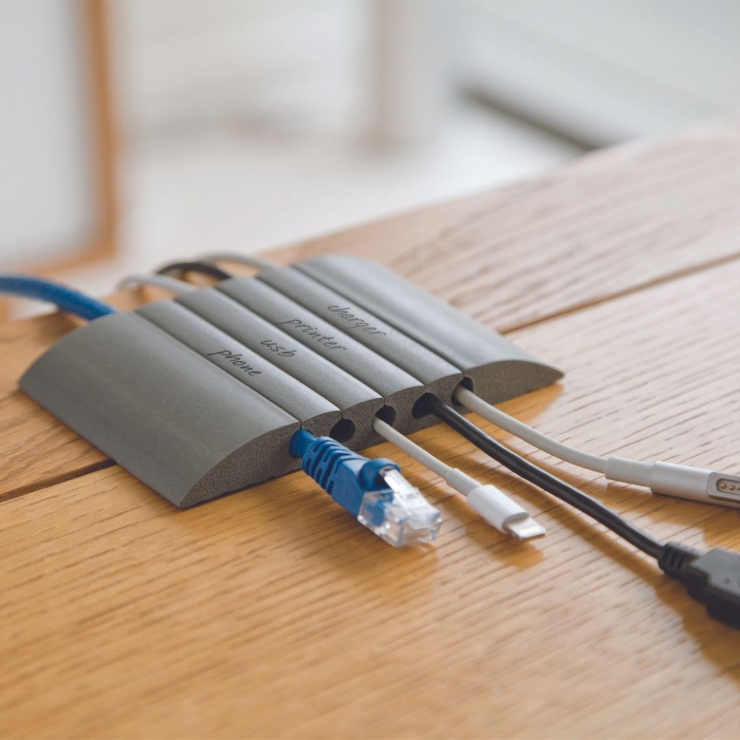 Organizador de 5 Cables para Escritorio