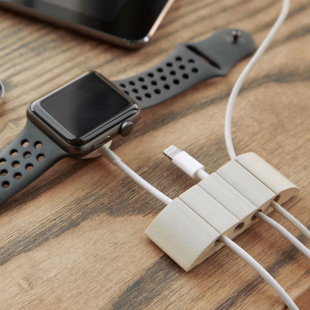 Organizador de 4 Cables para Escritorio, Pack 2 us.